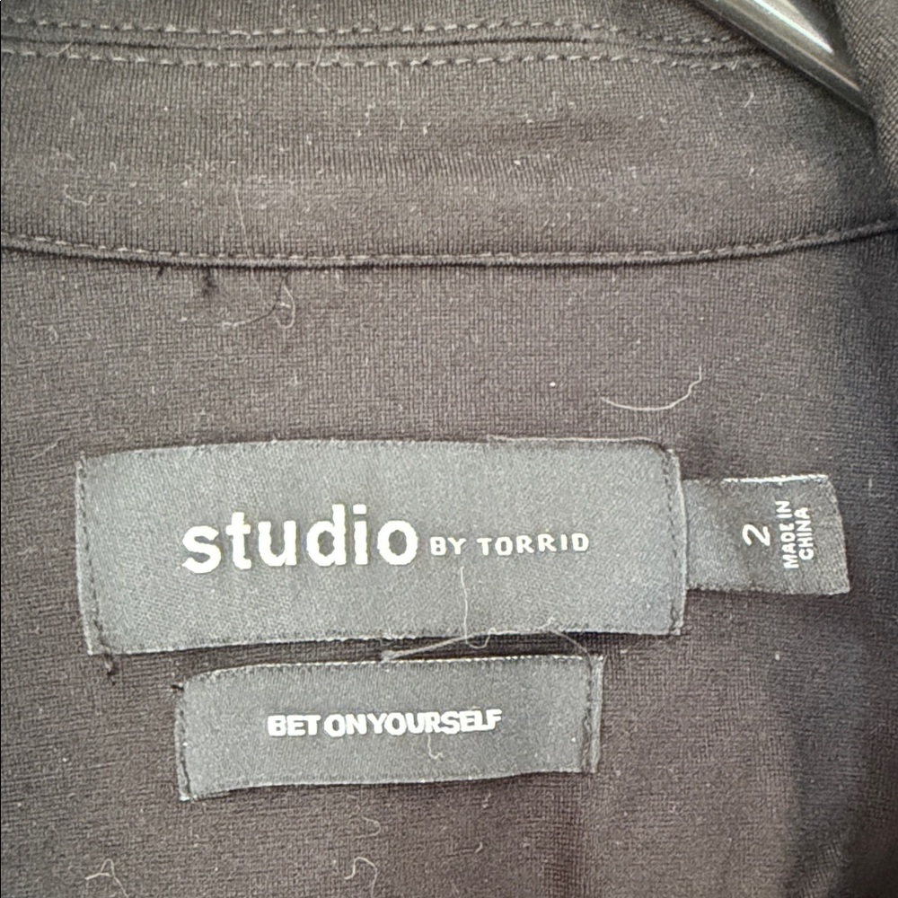 torrid Black Single-Button Blazer - image 2